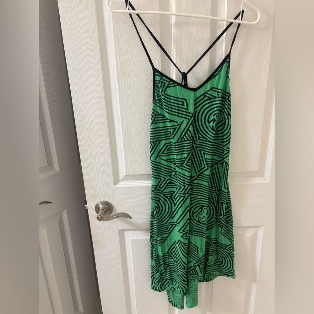 Fox Green and Black Lounge Dress